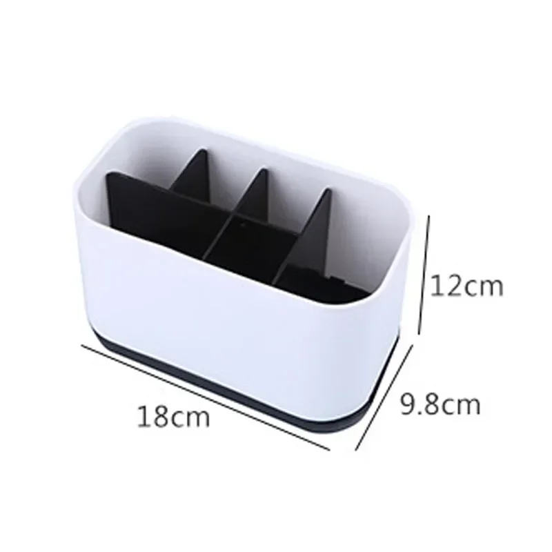 Creative Desktop Toothbrush Holder Bathroom Storage Box Home Grid Organizing Plastic Storage Box for Washstand Bathroom