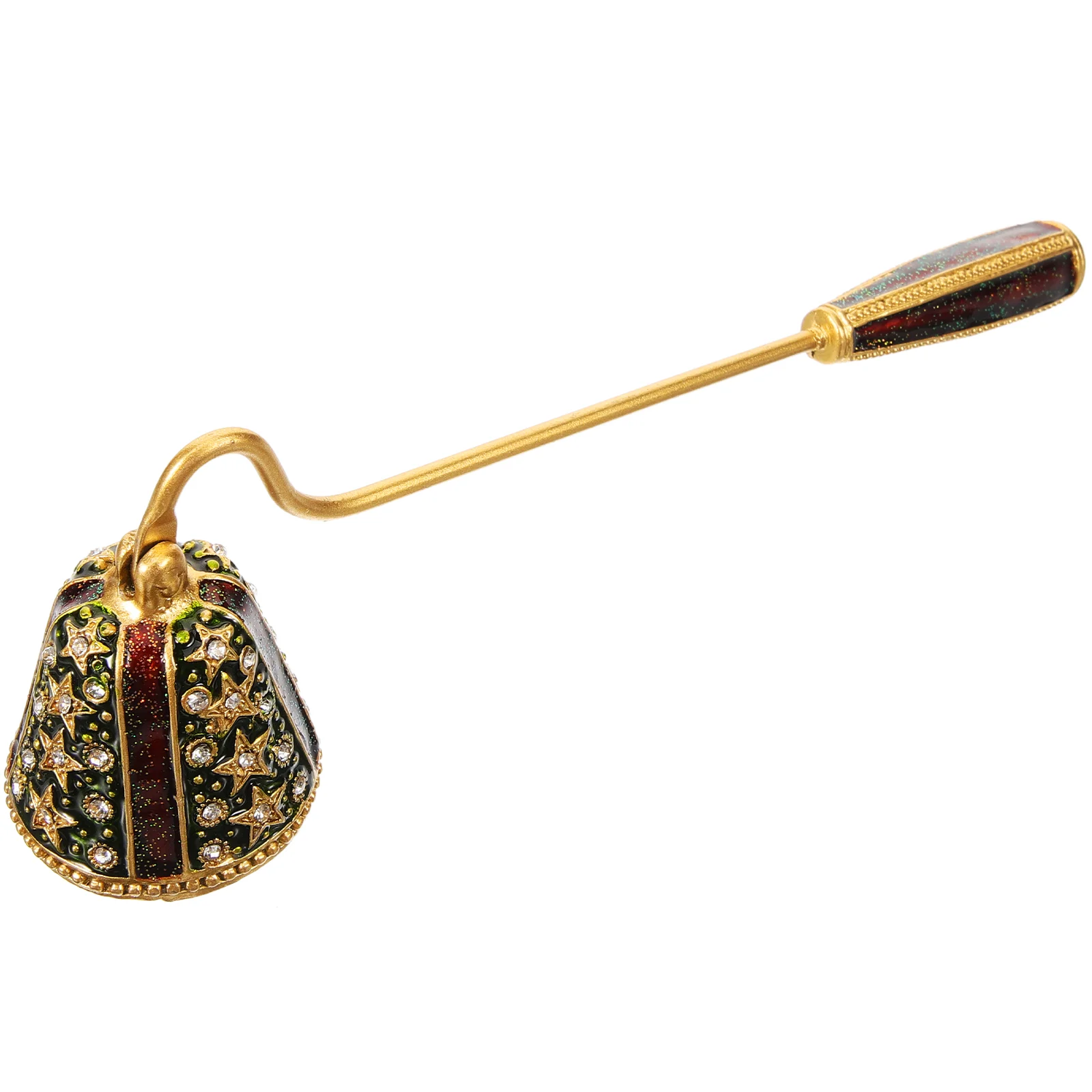 Long Handle Rhinestone Snuffer Decorative Extinguisher Vintage Home Decor Tools Metal Extinguisher Portable Putter