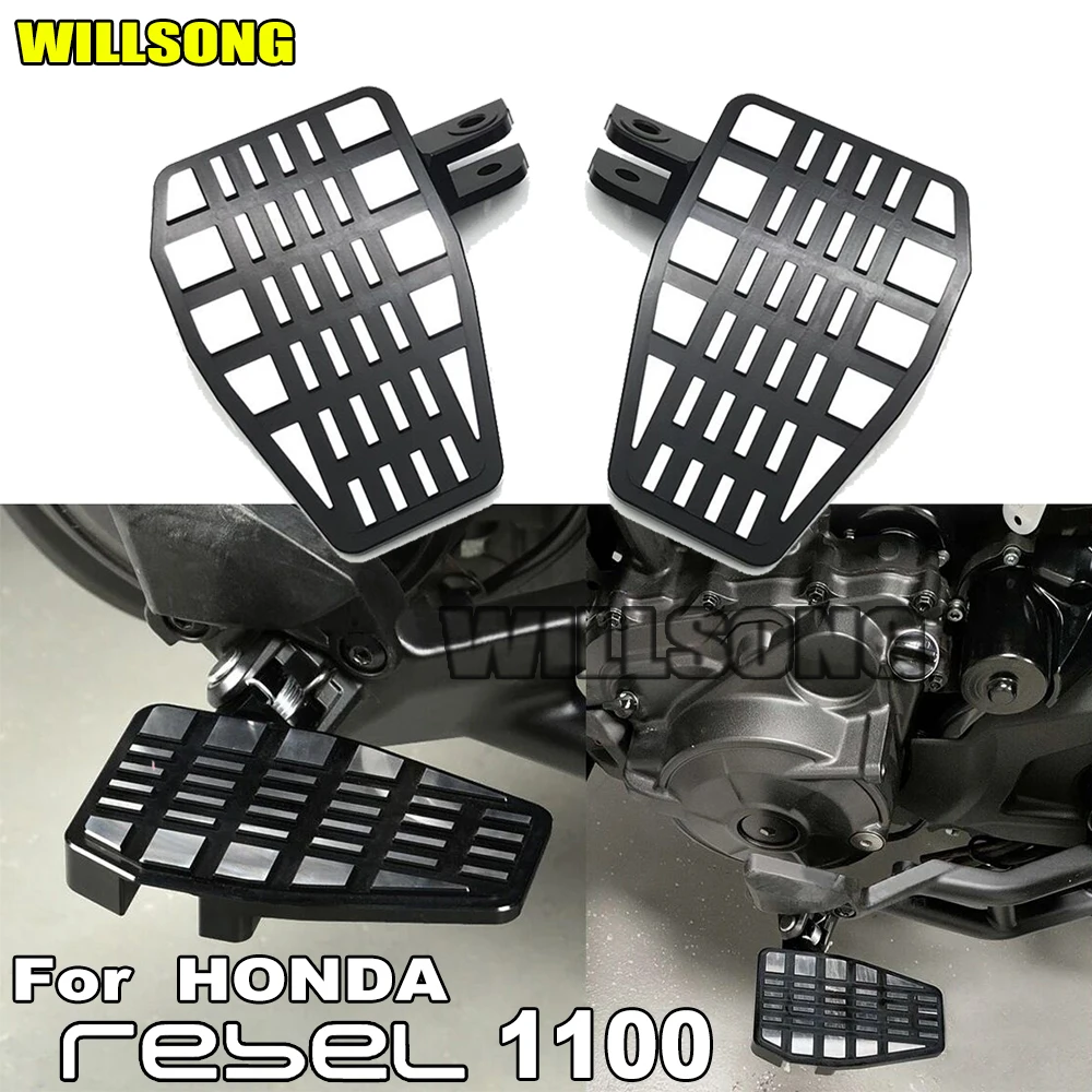 ForHONDARebel1100CMX1100FrontFootrestFootboardsPedalRiderFoot