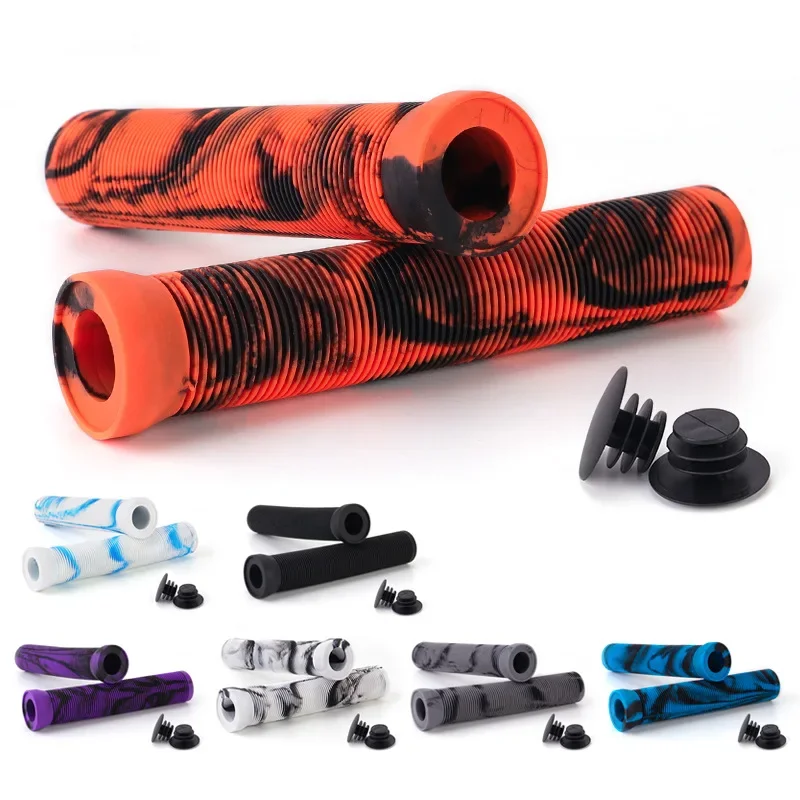 Length Rubber Bicycle Grips Anti-Slip Folding Bike Cuffs ShcokProof MTB Handleba