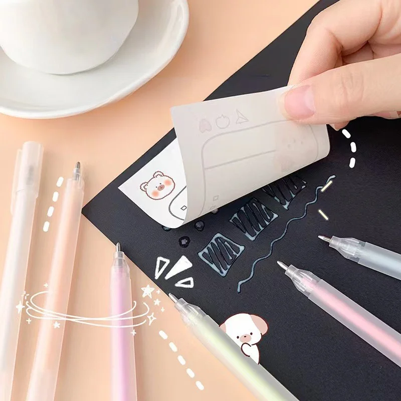 6Pcs Scrapbook Quick Dry Glue Pens Adhesive Glue Pen Crafting Fabric Pen Liquid Glue Pen for Scrapbooking Papercrafts Accessorie 4