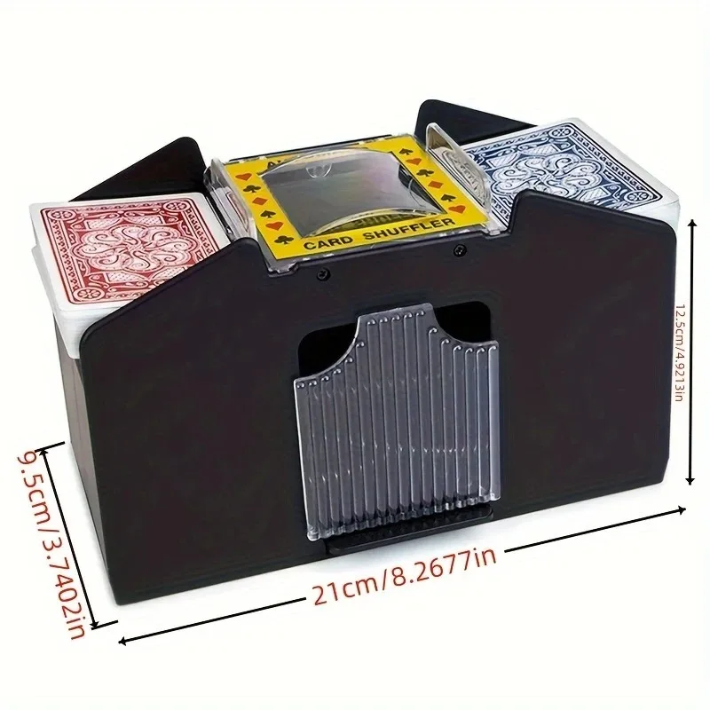 Card Shuffler 1pc Professional Automatic Plastic Poker Card Mixer for Board Games Educational Game Accessory for Adults