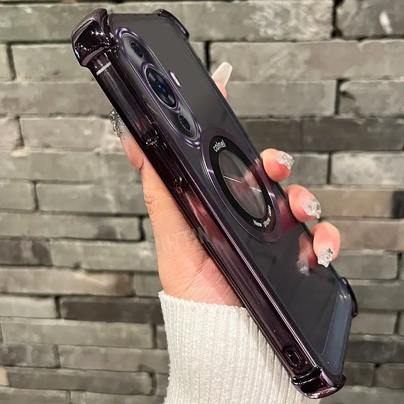 Elegant Anti-Drop Magnetic Phone Case with Stand Cover