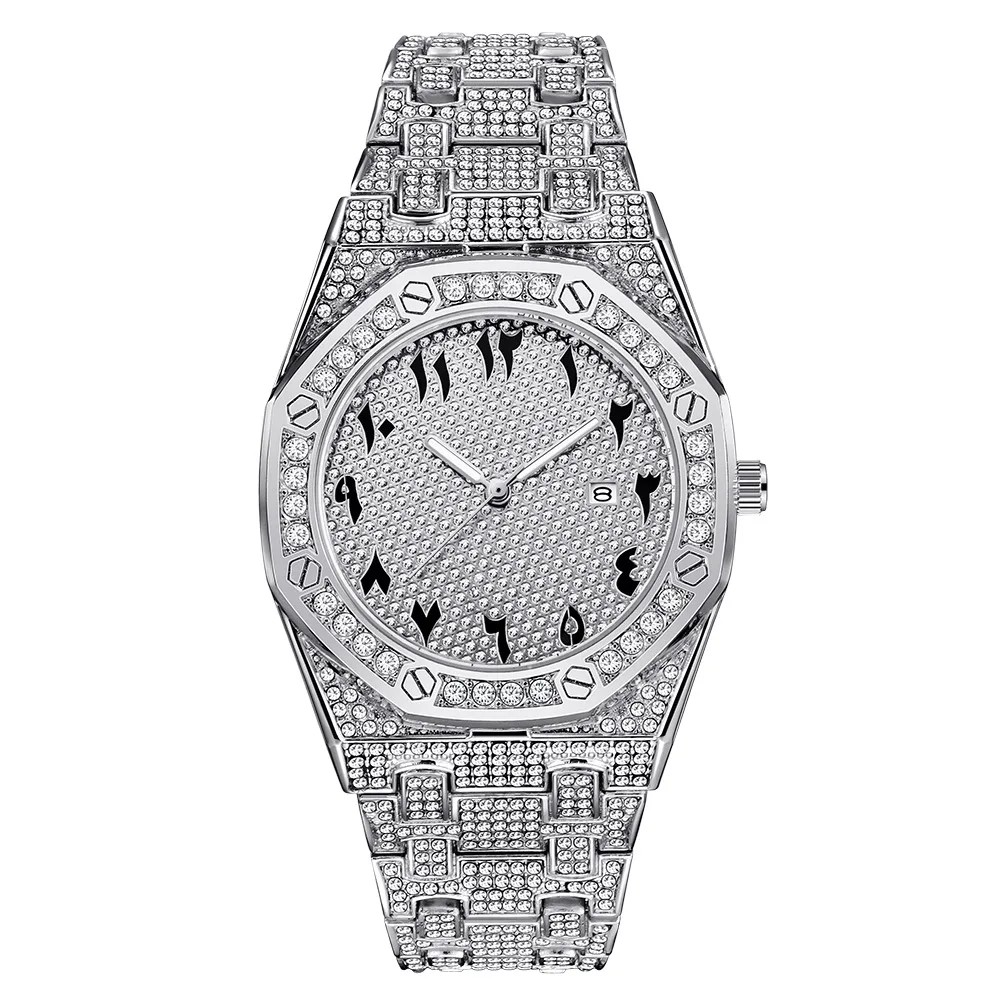 

Sdotter New Cool Watches For Men Top Brand Luxury Hip Hop Iced Out Diamond Male Clock Quartz Wrist Watch Relogio Masculino Drop