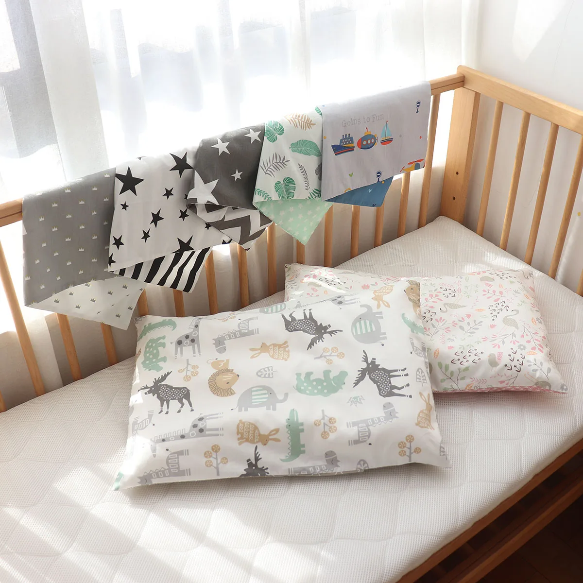 30x50cm Baby Pillows And Cases For Kids Cartoon Pattern Children Pillows Covers Cotton Pillowcase Pillow Core For Girls Boys 3