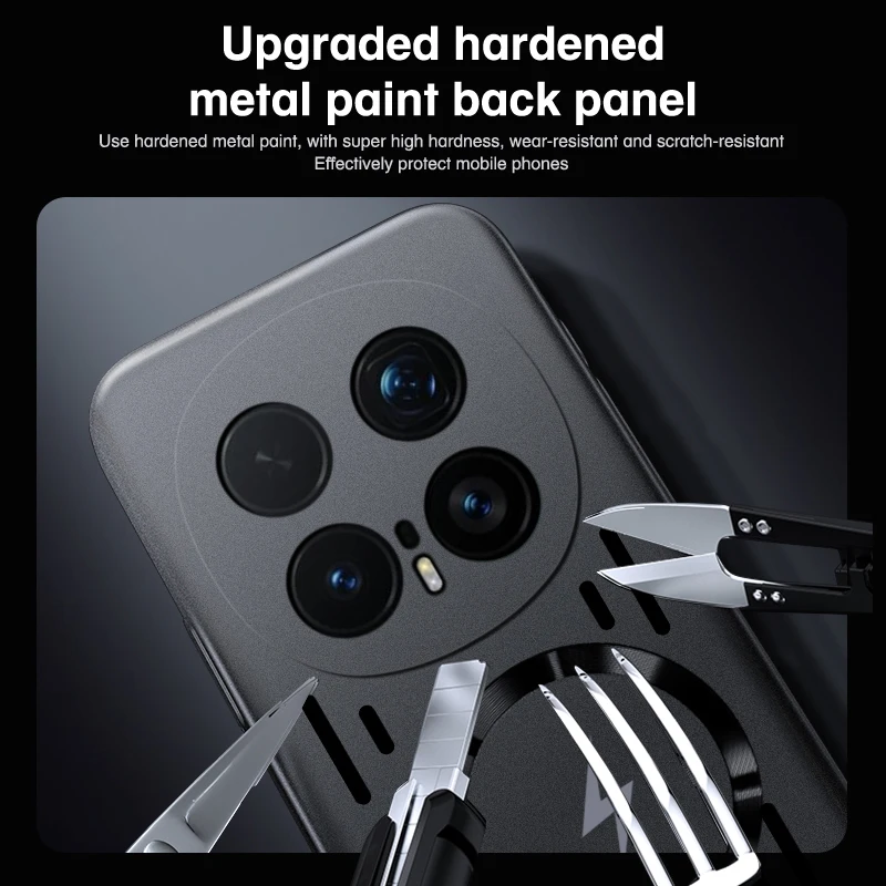 Enhanced Heat Dissipation Magnetic Hard Phone Case with Breathable Design