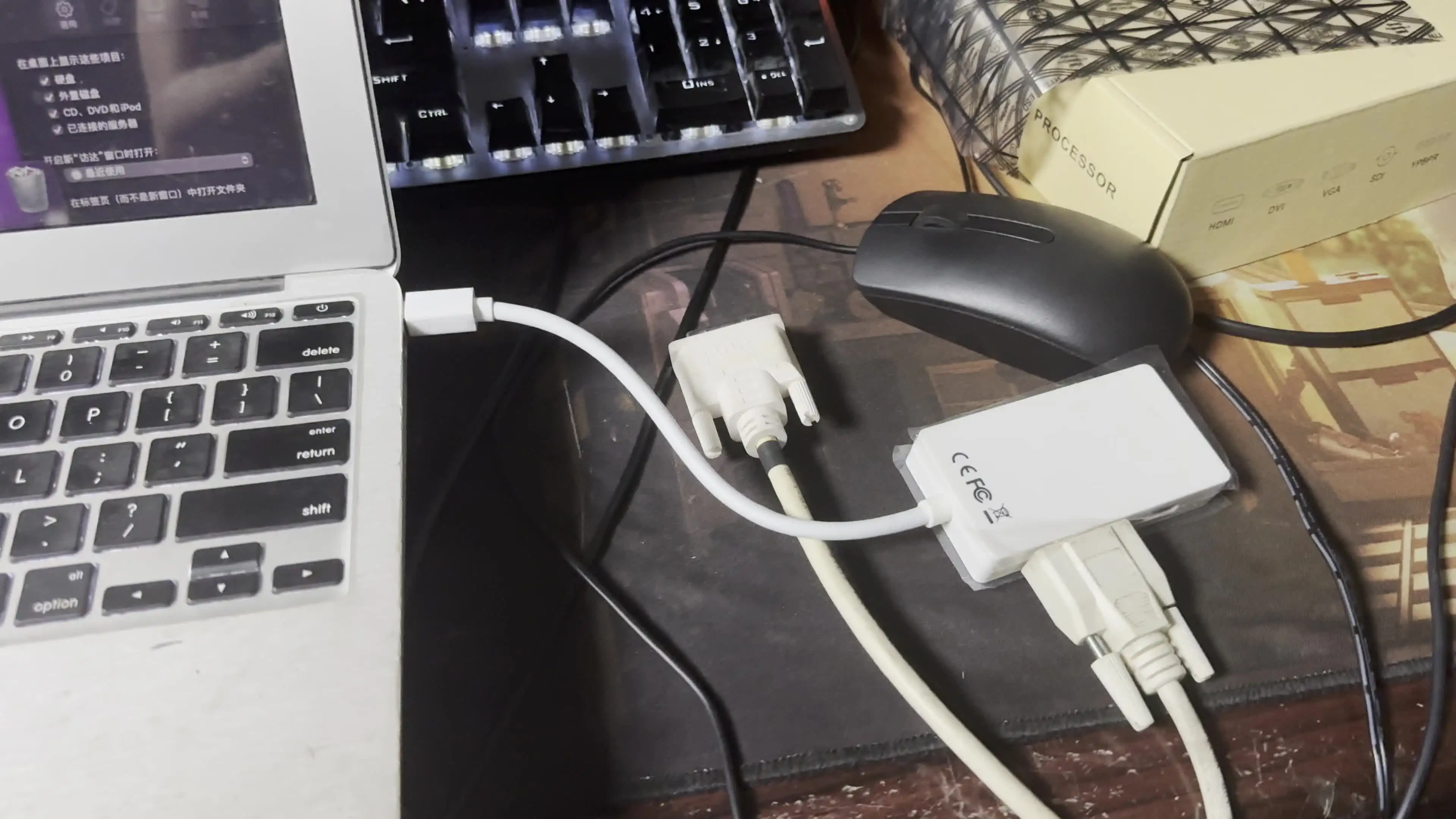 Adaptateur Mini DisplayPort Vers HDMI VGA DVI 3 En 1 - 15 Cm, Pour MacBook, Surface Pro