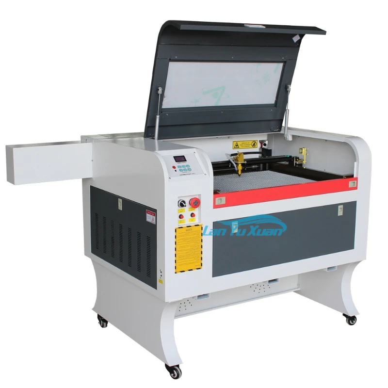 60W/80W/100W In Stock 6040 Wood Glass Laser Engraving Cutting Machine DIY Co2 400*600mm Desktop Laser Cutter Engraver Cnc Router