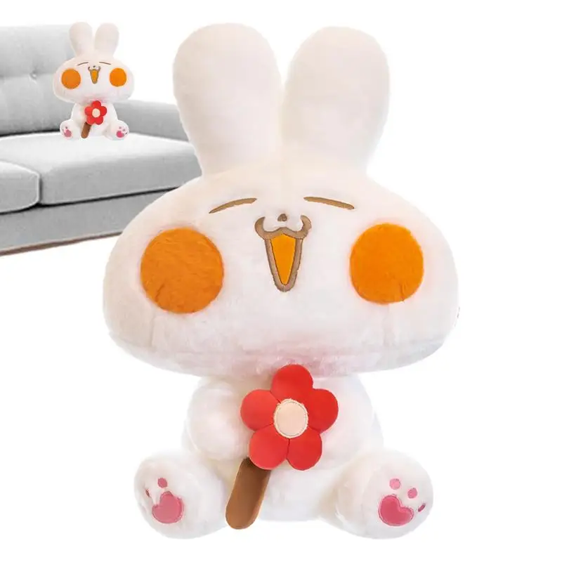 

Кролик, Мягкое Животное, большой кролик, плюшевый кролик, кукла, плюшевый кролик, гигантский Мягкий Кролик с красными цветами, мягкий хлопковый кролик, плюшевый кролик