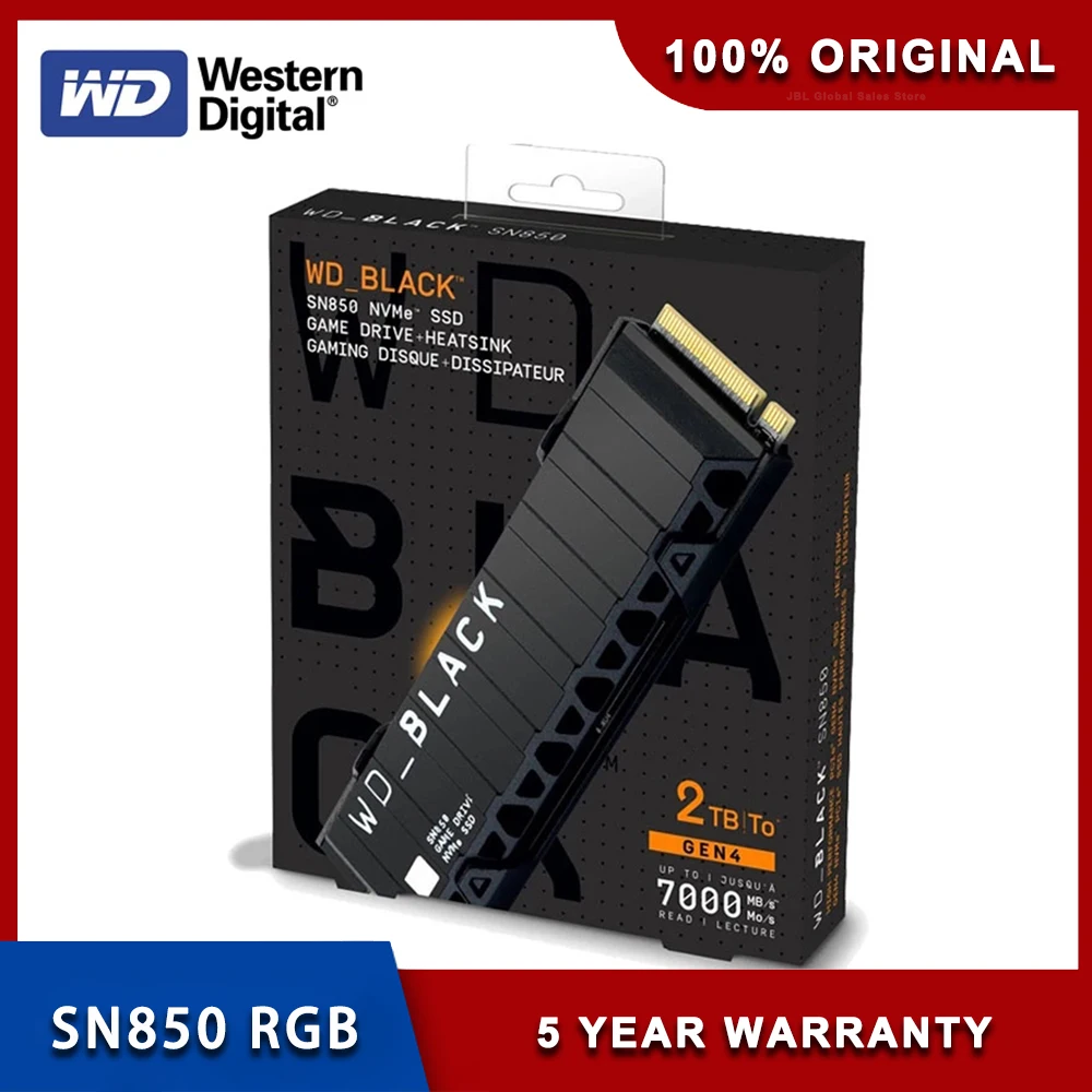 Western Digital WD_BLACK™ SN850 NVMe™ SSD for PS5™ Consoles M.2 2280 1TB  PCI-Exp