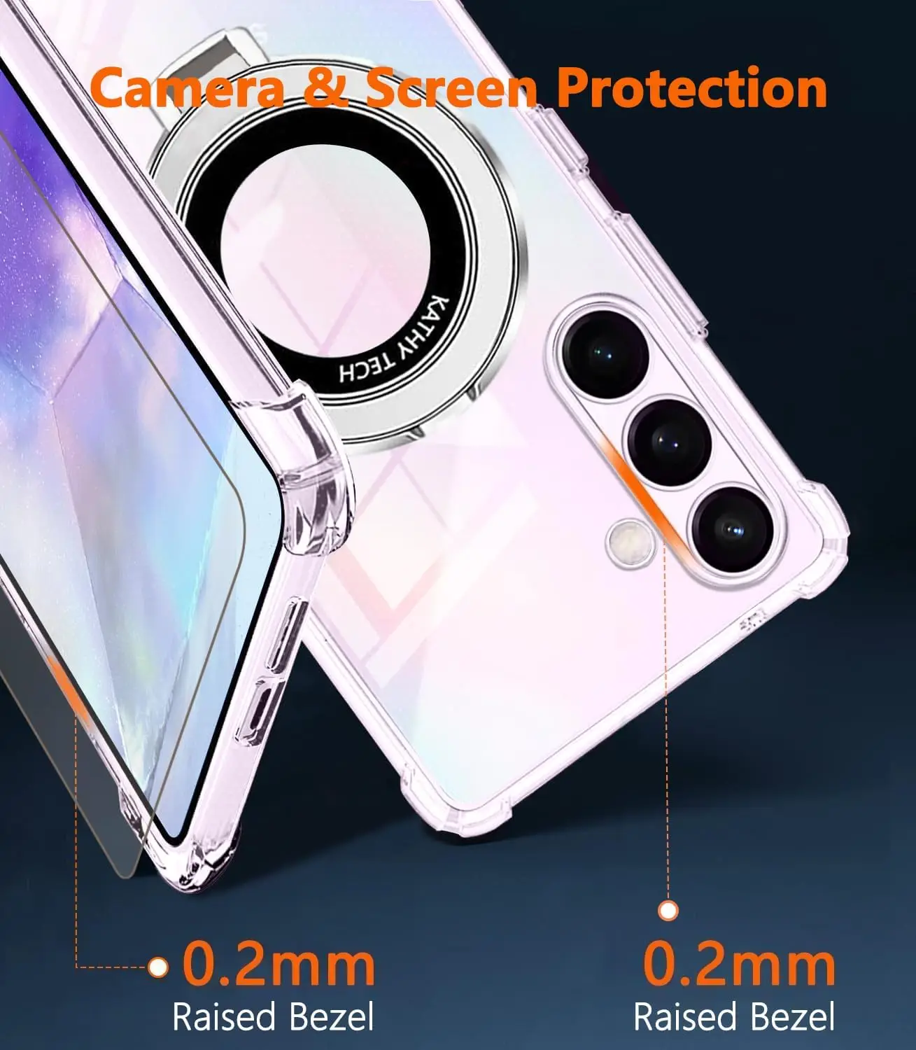 زوايا معززة Magsafe غطاء ناعم للشحن اللاسلكي المغن...