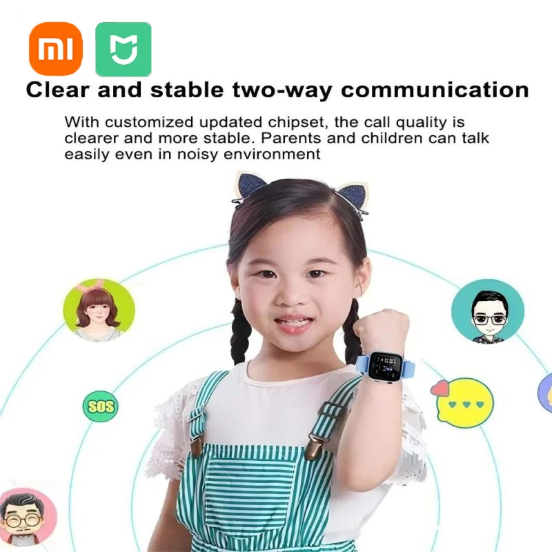 Xiaomi Kids Smartwatch 4G Wifi SOS GPS Location Video Call Analogue Card Waterproof Watch Camera Boys Girls Upgrade New Watch 3