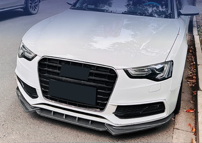아우디 A4 S4 B8.5 Sline 2013-2016 앞 범퍼 스포일러 카나드 스플리터 립 하부 서라운드 가드 프로텍터 블레이드 트림 자동차 부품