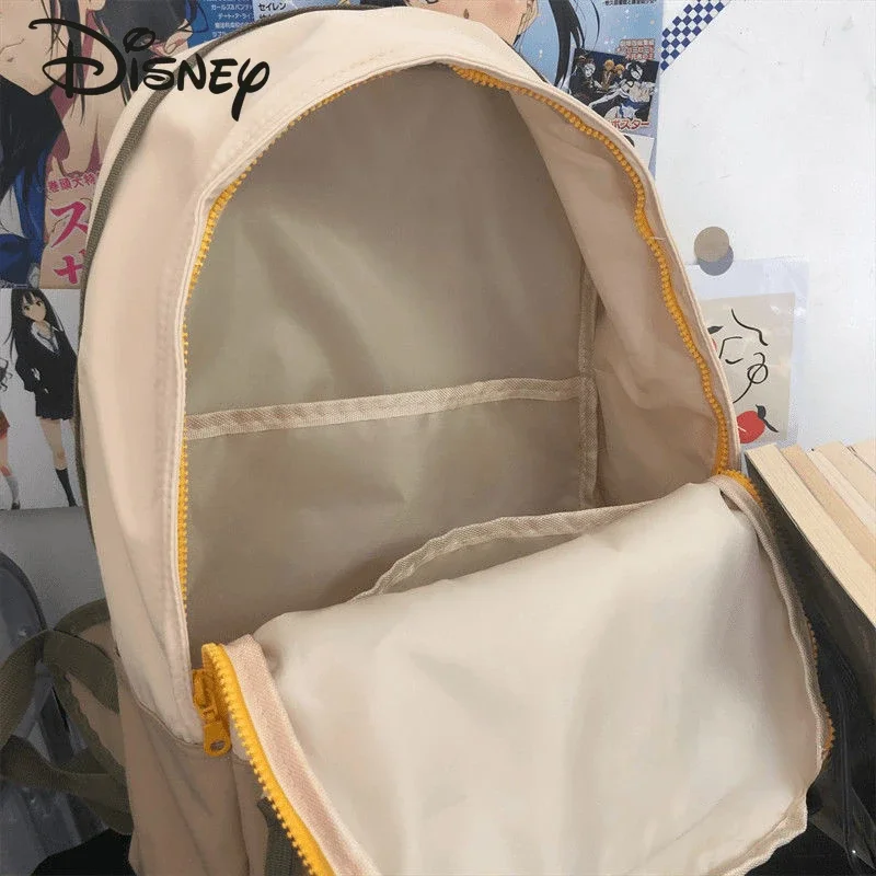 Disney 2024 New Women's Backpack Fashion High Quality Lightweight Student Backpack Leisure Multi Functional Men's Backpack