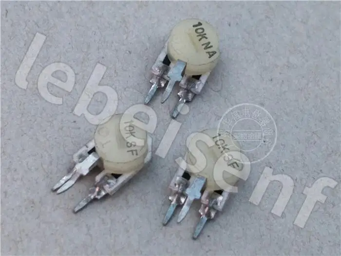 

20pcs for NOBLE 083 horizontal ceramic adjustable potentiometer 10K / 10K adjustable resistor body width 9MM