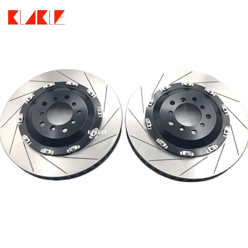 KLAKLE Brake System Floating Brake Disc 330*28MM Rotors With Rotor Center For 5200 4 Pot Caliper Honda Accord