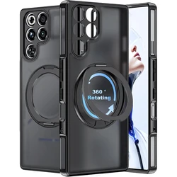 360° Draaibare Kickstand Hard Magnetische Draadloze Oplader Case