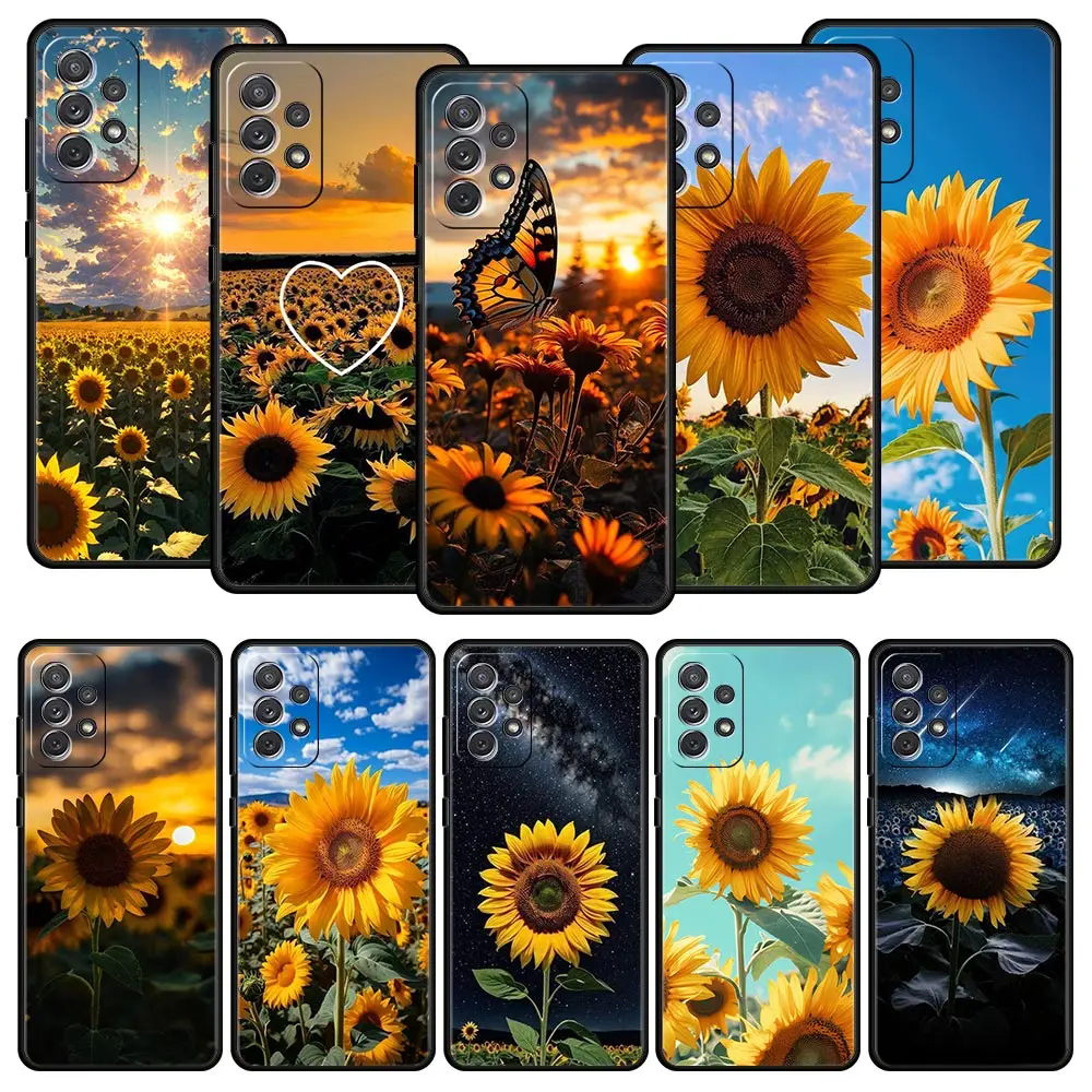 Radiant Sunflower Design Smartphone Case Cover