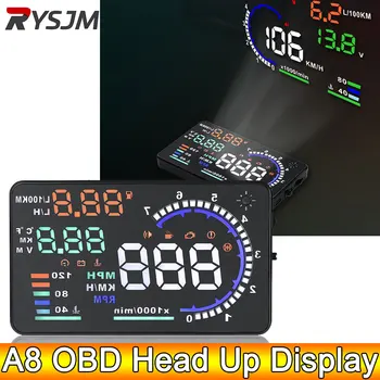 5.5" OBD2 HUD Speed & Tachometer 1
