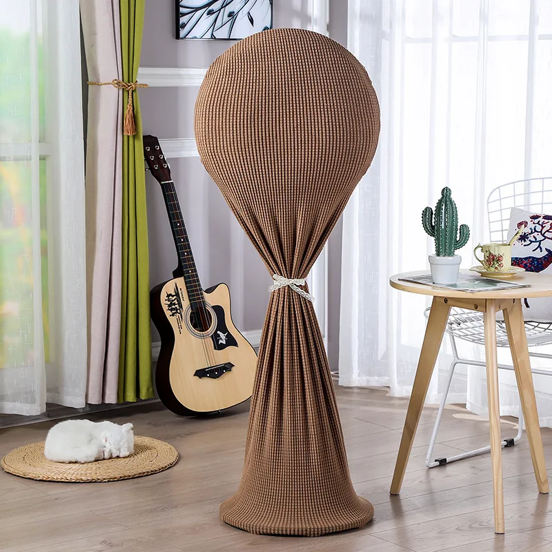 Solid Color Stretch Fan Dust Cover Full Coverage Protector Water-resistant Tower Electric Fan Covers Universal Storage Cover