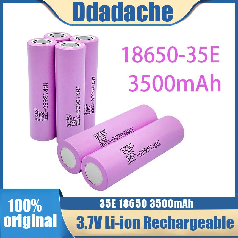 

1-10 Actual Capacity Original Power 18650 Lithium Battery 35E 3500mAh 3.7V 25A High Power Inr18650 Electric Tools