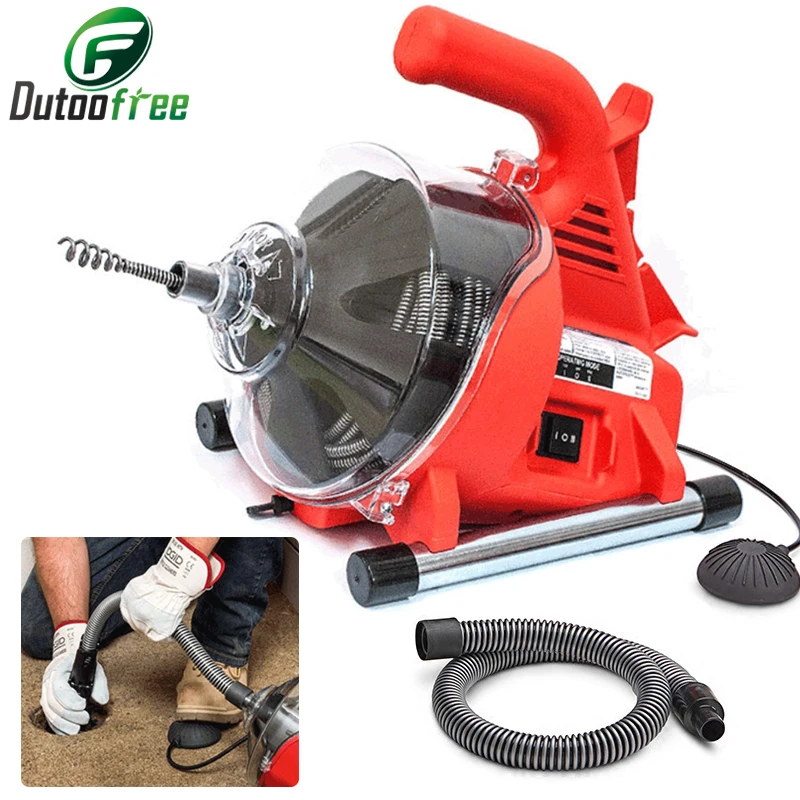 220V/120W Electric Sewer Dredge Machine R7 Automatic Irrigation  Toilet Kitchen Pipe Cleaner Pipe Dredge Device