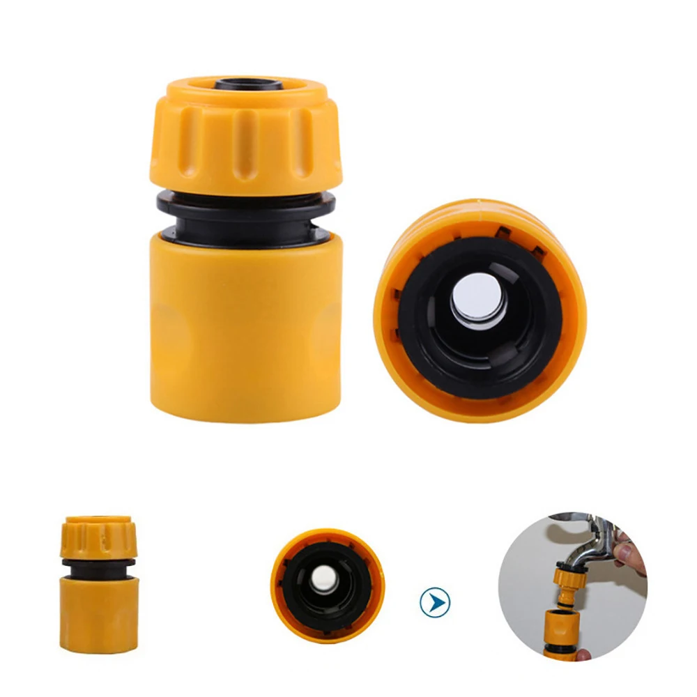 Garden Watering Hose ABS Quick Coupling 1/2&rdquo; End Inner and Outer Thread Y-Type Hose Fitting Adapter Extender Kit