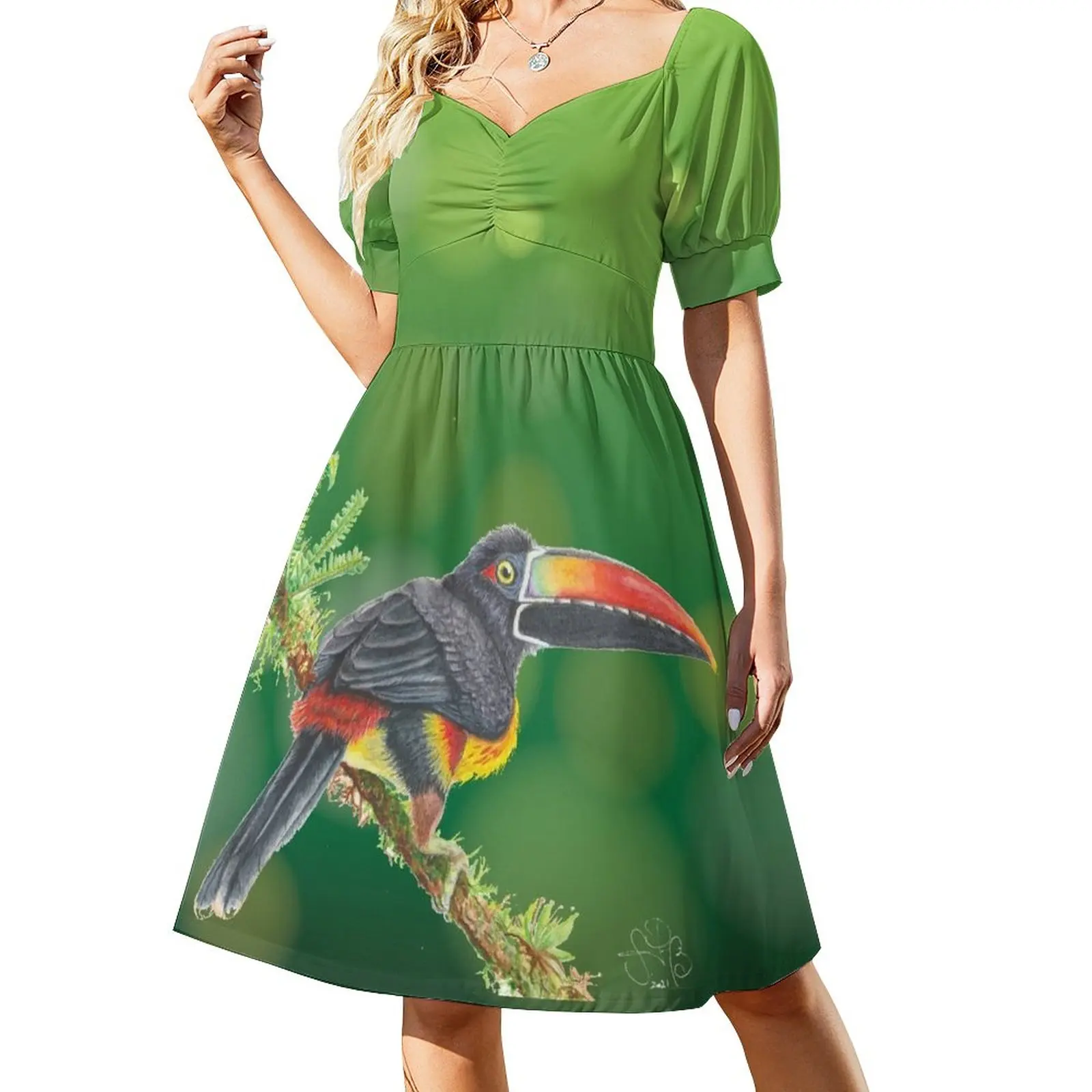 

Aracari on green Sleeveless Dress womens clothing dresses for women 2024