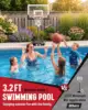 Kids Basketball Hoop 3.2-7.2FT Adjustable, Portable Poolside & Indoor Hoop with 29in Backboard, Enlarged Base