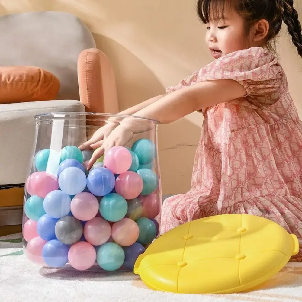 Boîte de rangement transparente avec couvercle, jouet multifonctionnel pour enfant, pot de rangement pour beurre, chaussure, tabouret à langer, boîte d'organisation familiale