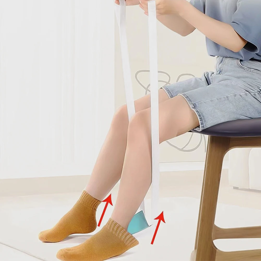 Sock Aid Kit Flexible Sock Helper No Bending Pregnancy Injuries Living Tool Assist Device Puller elderly care tools