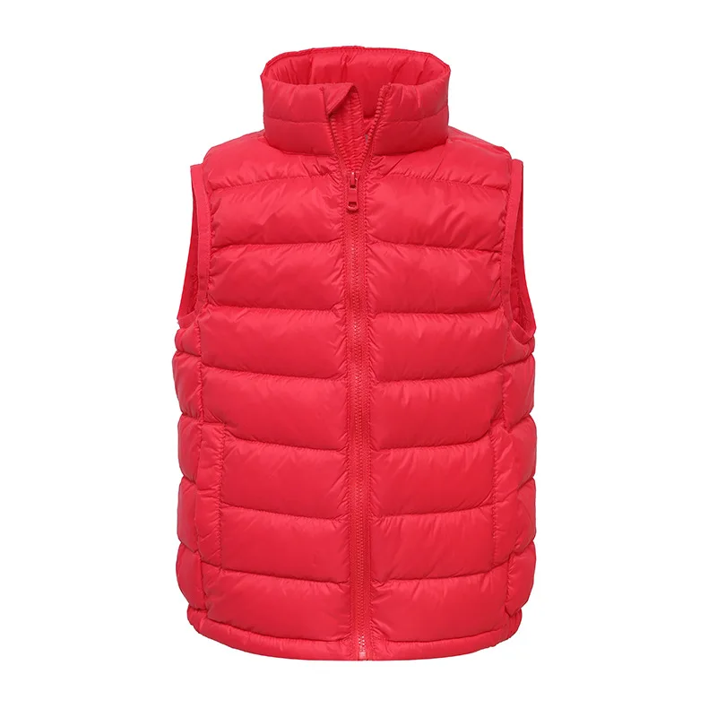 NEW Kids Vest Coat Autumn Winter Ultra Light White Duck Down Jackets for Boy Girl Sleeveless Waistcoats Kid Fluffy Warm Snowsuit