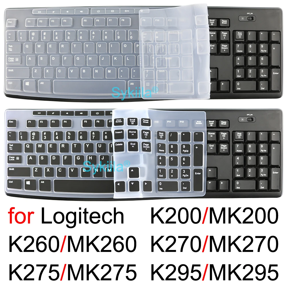 Keyboard Cover for Logitech MK270 Wireless Keyboard & Logitech K200 K260 K270 MK200 MK260 MK270 MK275 MK295 Keyboard Cover Skin Protector Logitech MK270 Accessories US Layout-MintGreen 