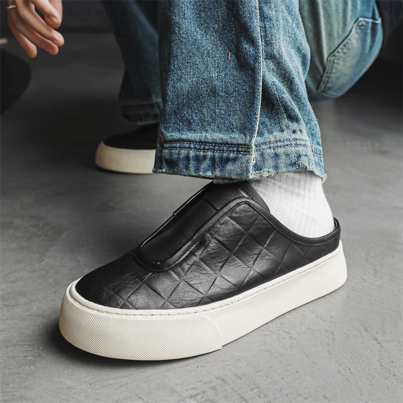 

Туфли Baotou мужские на платформе, спортивные лоферы, удобные, летняя обувь для вождения