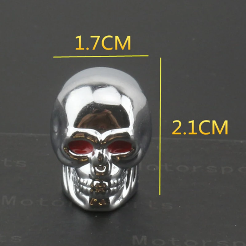 Skull Design Tire Valve Caps