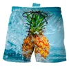 Hot Selling Fruit Pineapple 3D Printing Men's Shorts New Casual Shorts 3