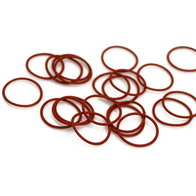 Rubber O Rings 5/10/50pcs Red CS 4mm OD 15-80mm Food Grade Silicon Assortment HVAC Tools