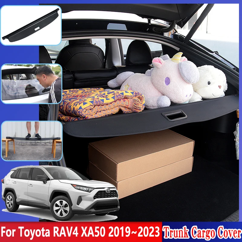 Custom Fit Cargo Cover For Toyota RAV4 2019-2024 - Rear Trunk Shade Privacy Protector