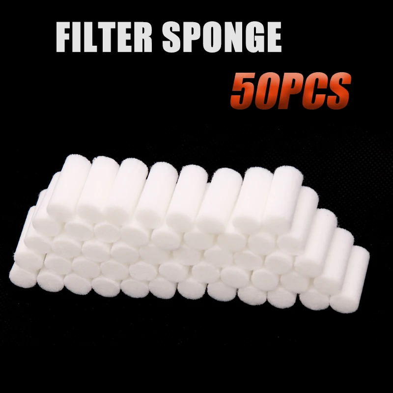 Hand Pump Filter Elements 50pcs/Lot High Pressure Filtering Air Refilling Filter Cottons Dry Water Air Purify Replacement Kit