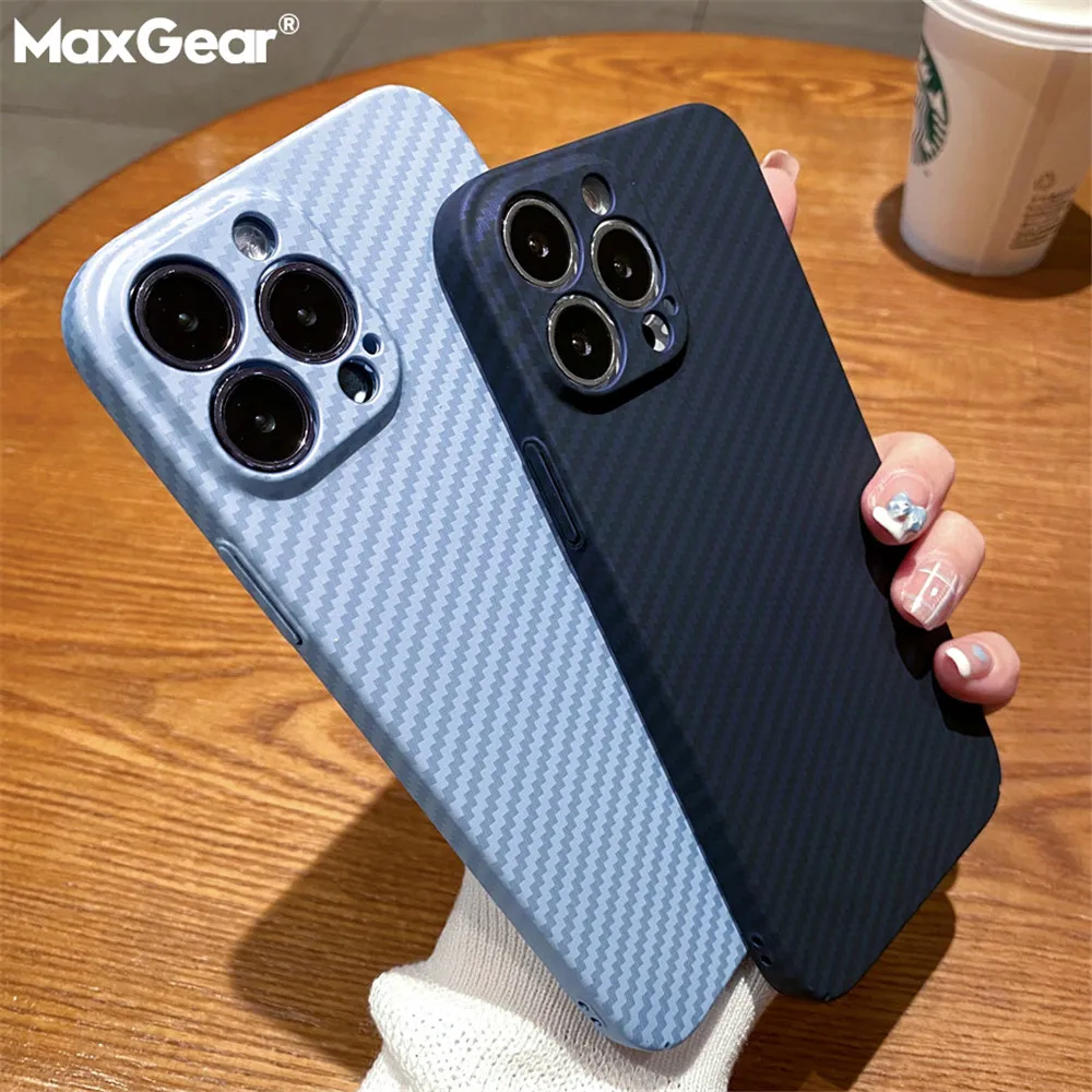 Iphone 13 Pro Carbon Fiber Case Camera Protection Luxury Pattern