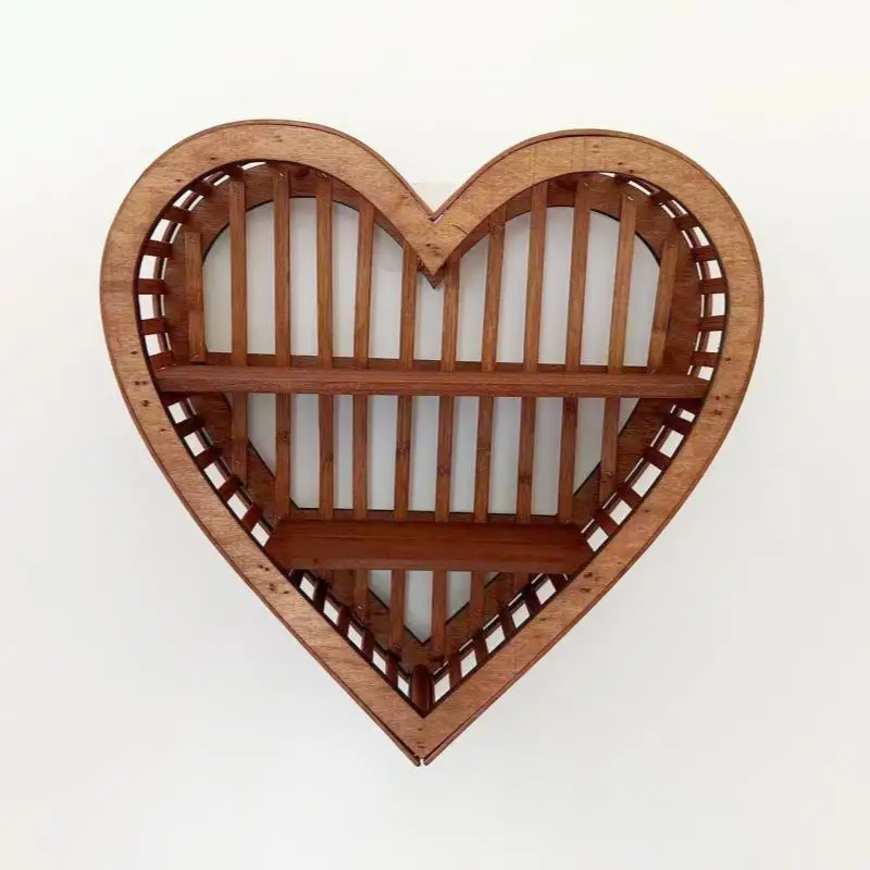 

1Pc Home Wall Mounted Retro Decorative Display Rack Chinese Style Wooden Simplicity Wooden Wall Sundries Storage Rack