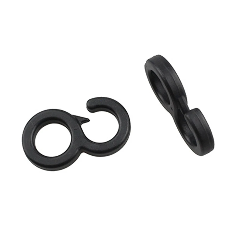 L9BD 10pcs/set Clip Tail Hook Light Camping Canopy Fixed Canvas Outdoor Hiking Tent Accessories Black Plastic | Спорт и развлечения