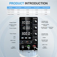 KUAIQU 2024 Newest OCP OVP DC Adjustable Laboratory Power Supply 30V 10A 5A Output Switch USB-A TYPE-C Port Fast Charging 120V - Image 3