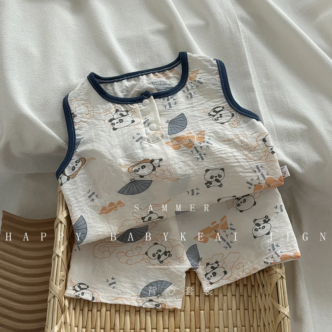 مجموعة سترة قصيرة غير رسمية للأطفال من النسخة الكو...