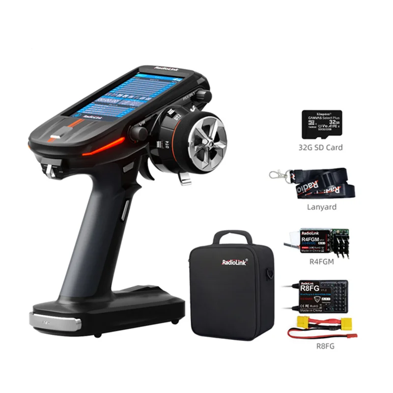 

Radiolink RC8X 2.4G 8CH 4.3inch LCD Touch Screen Transmitter Compatible with TBS CRSF R8FG R4FGM Receiver for RC Car Boat Robot