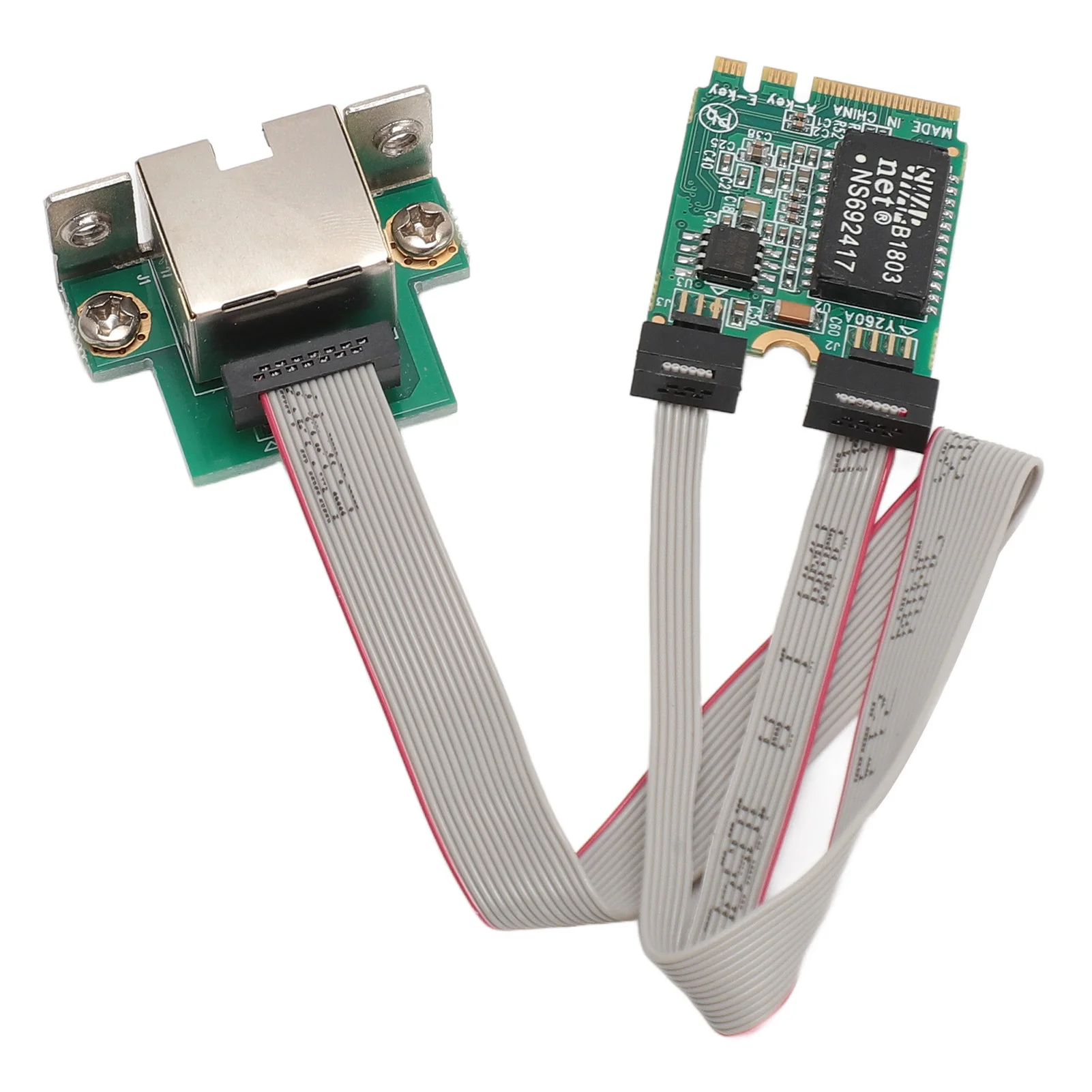 Single Port Network Card M.2 A+E Bent Pin Gigabit Ethernet RJ45 Server I210AT Chip