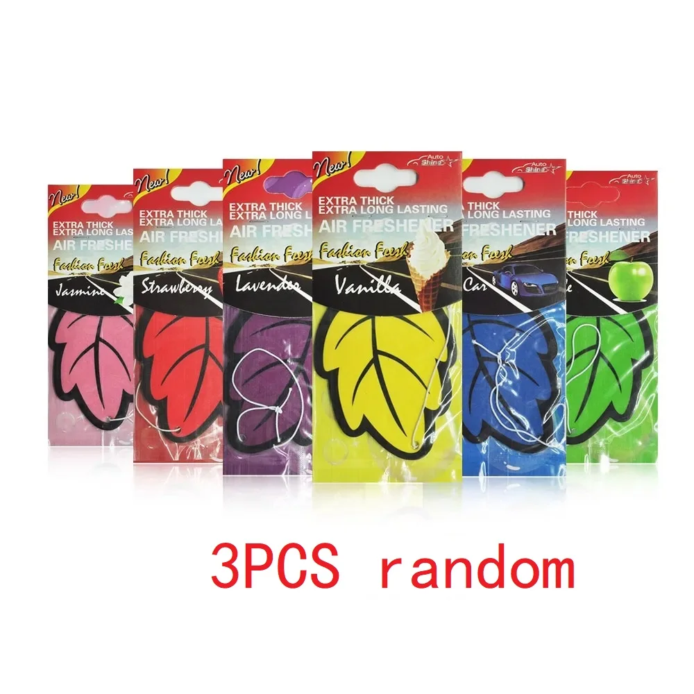 Vanilla Scented Leaf-Shaped Hanging Car Air Freshener