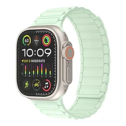 Magnetic Sports Silicone Strap - S10 - 42 41 40 38mm (Soft Mint)