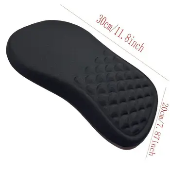 Ergonomic Mouse Pad with Wrist Support - Non-Slip Gaming & Office Desk Mat (Black/White, Quilt Texture 2