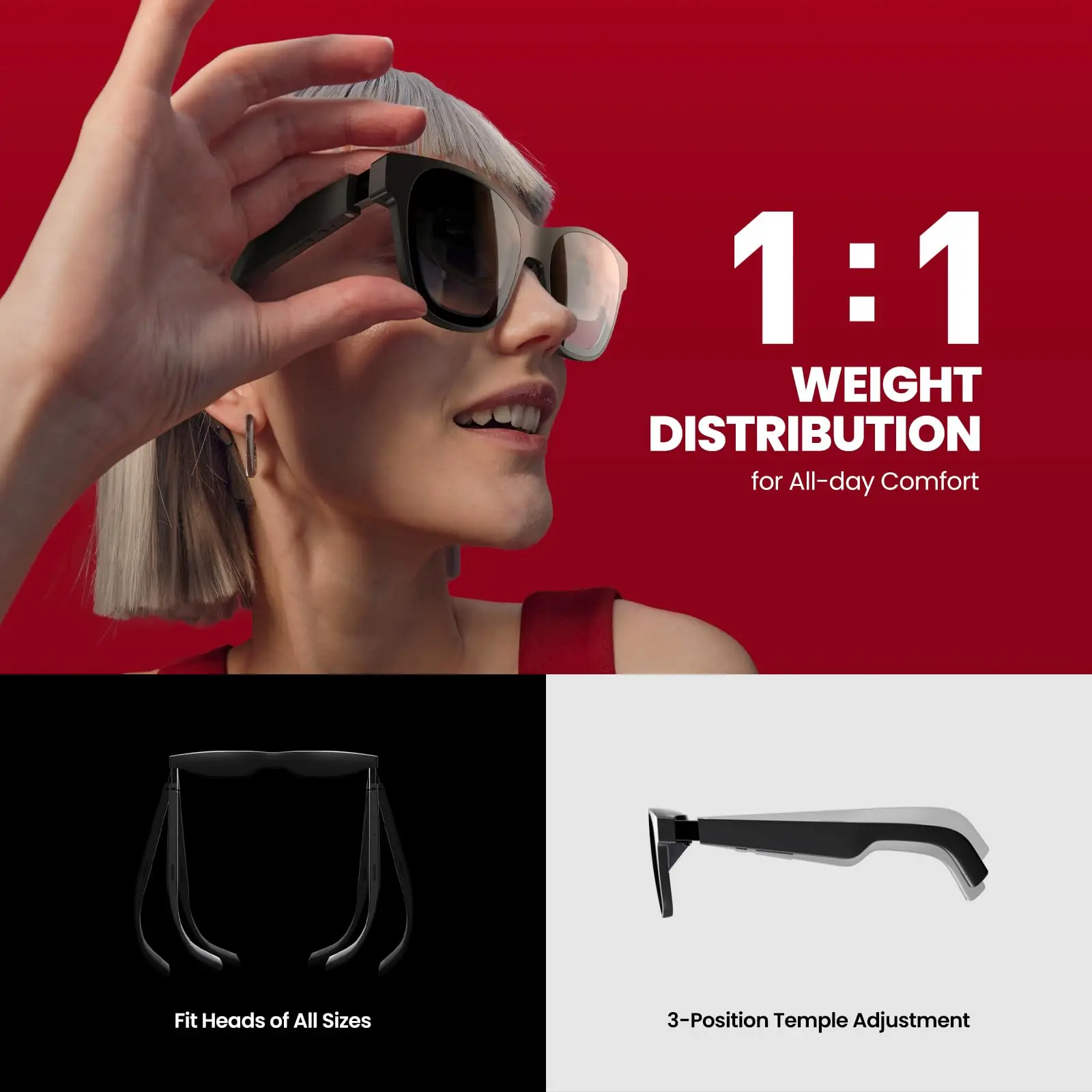XREAL Air 2 Pro Nreal Air2 Pro Smart AR Glasses HD 130" Space Giant Screen Private Cinema Portable 1080p View
